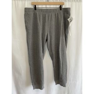 LL Bean Mens 1912 Jogger Sweatpants Lounge Pants Gray Size XXL Logo Pockets 30"